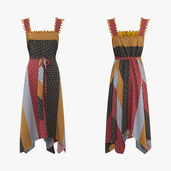 French Connection Dresses & Skirts - French Connection Adita Bohemian Midi Dress